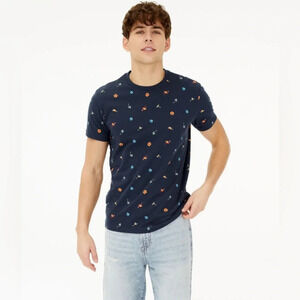 Aeropostale Tropical Print Graphic Tee Size L NWT